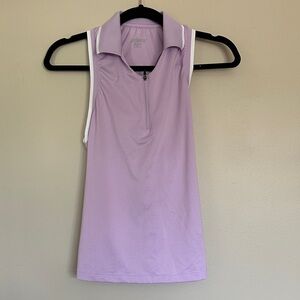 Prince Lavender Zip-Up Tank Top